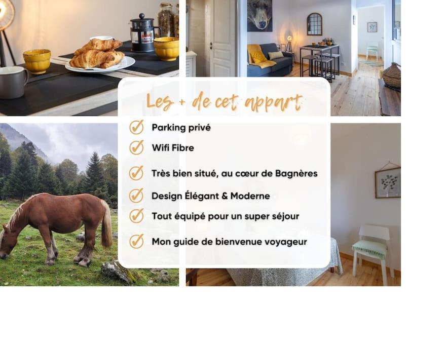 Refuge De L'Ours : T2 Equipe Avec Parking Et Wifi Apartman Bagnères-de-Bigorre Kültér fotó